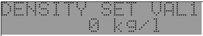 DENSITY SET VAL1