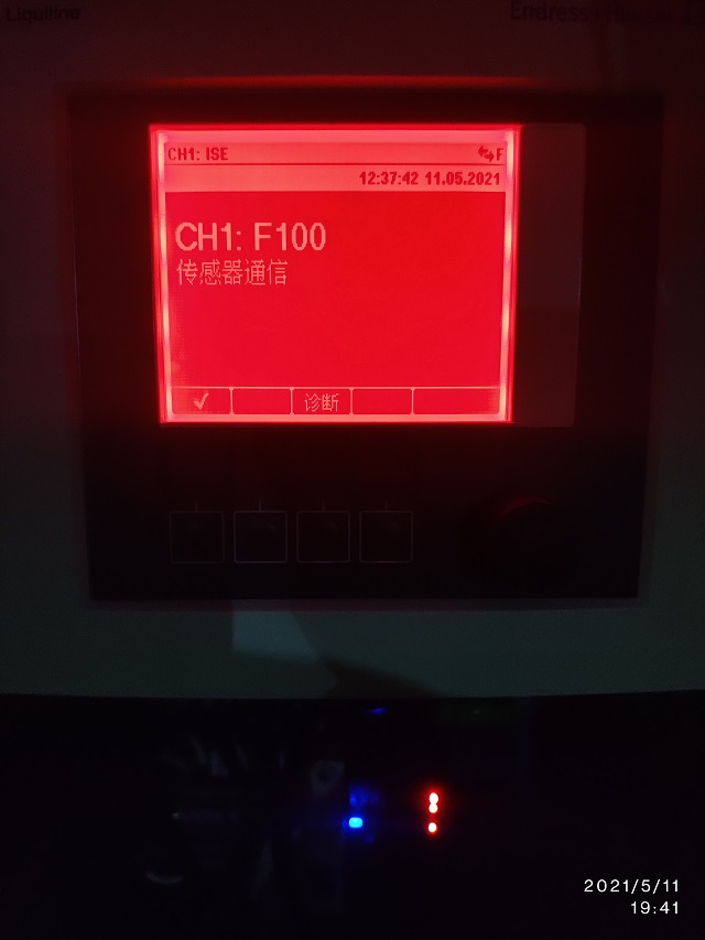 氨氮电极CAS40D通信故障F100解决方法