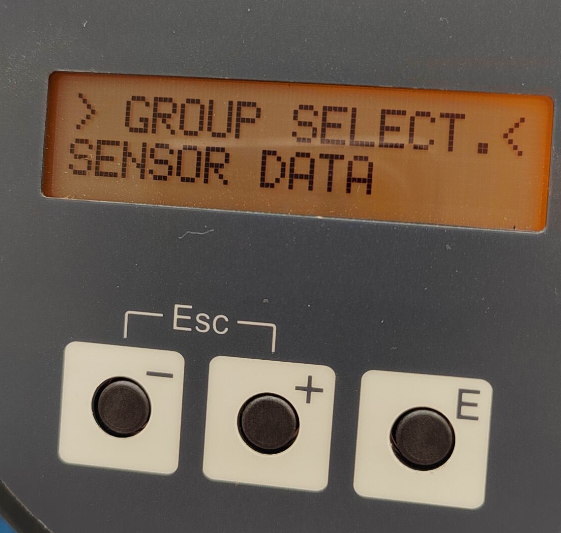 Sensor Data Selection Interface