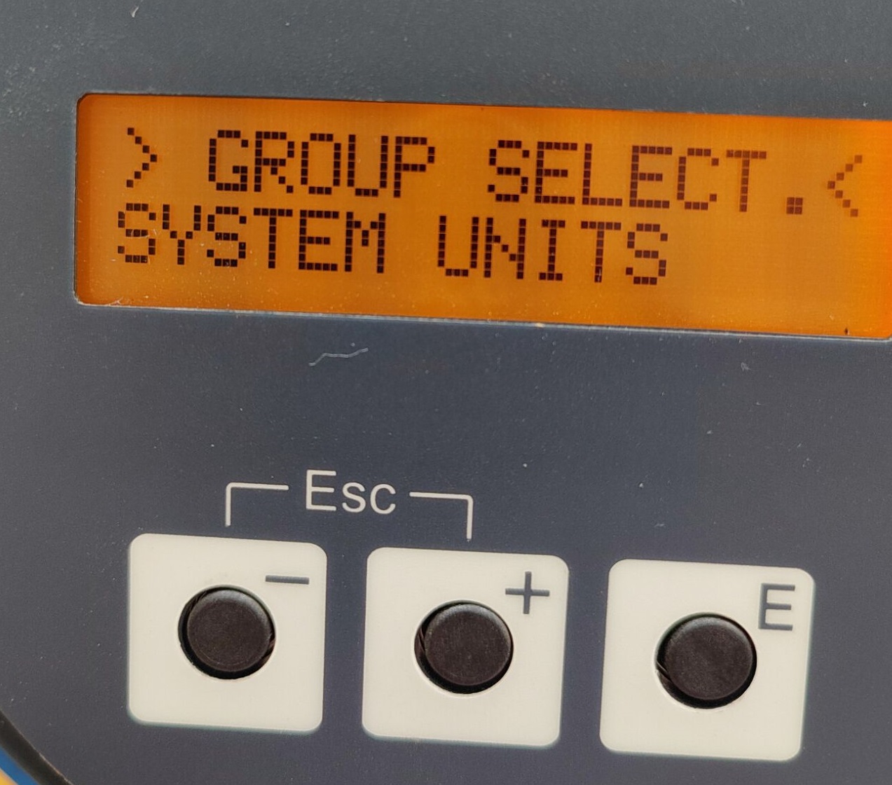 System Units Modification Interface