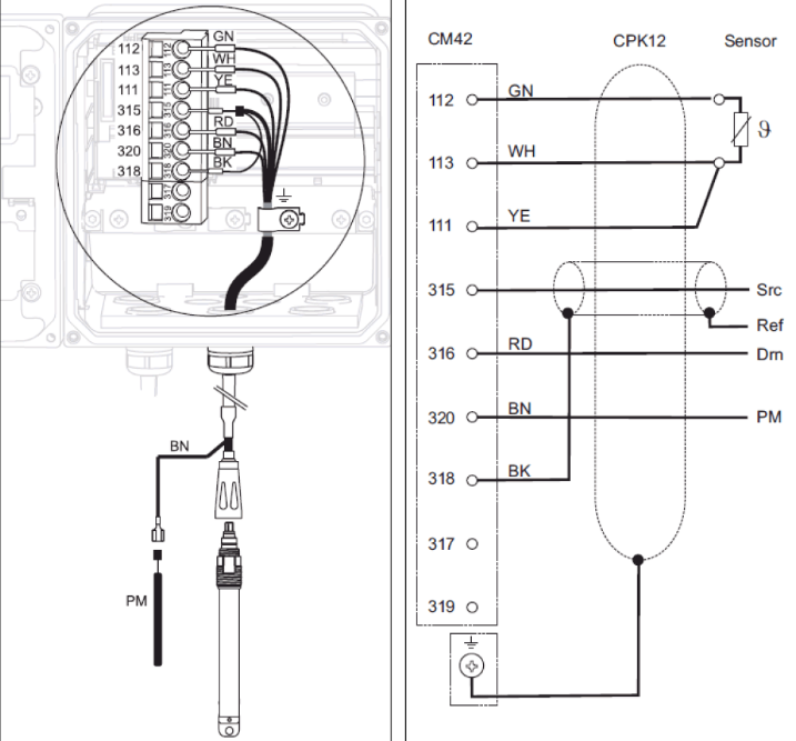 IsFET analog sensor wiring diagram
