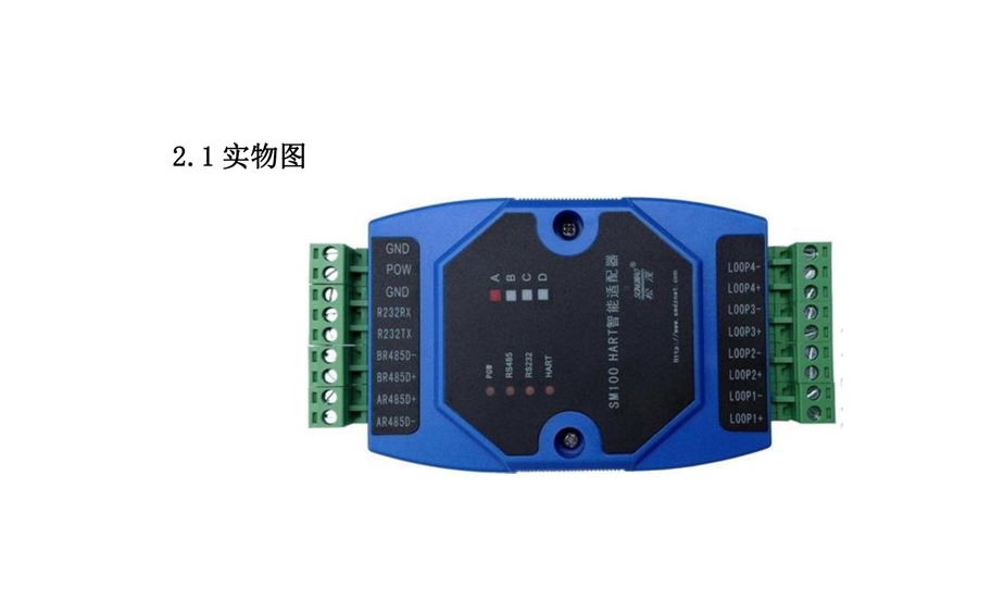 SM100系列HART智能转换器外观