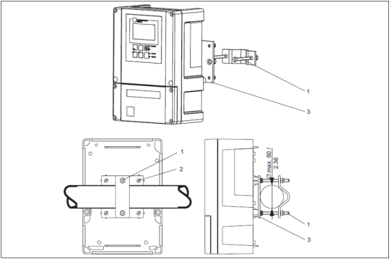 Pipe mounting diagram