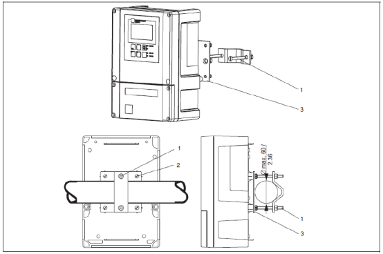 Pipe mounting diagram