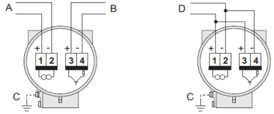 Diagrama esquemático del cableado de la fuente de alimentación