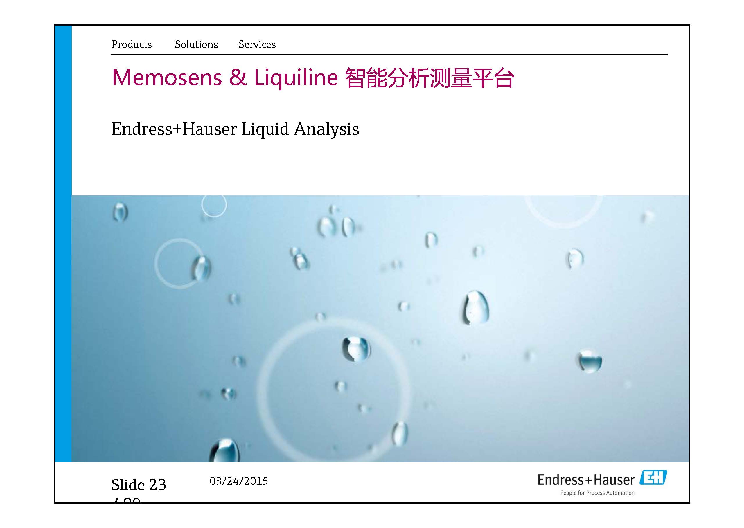 E+H Water Analysis